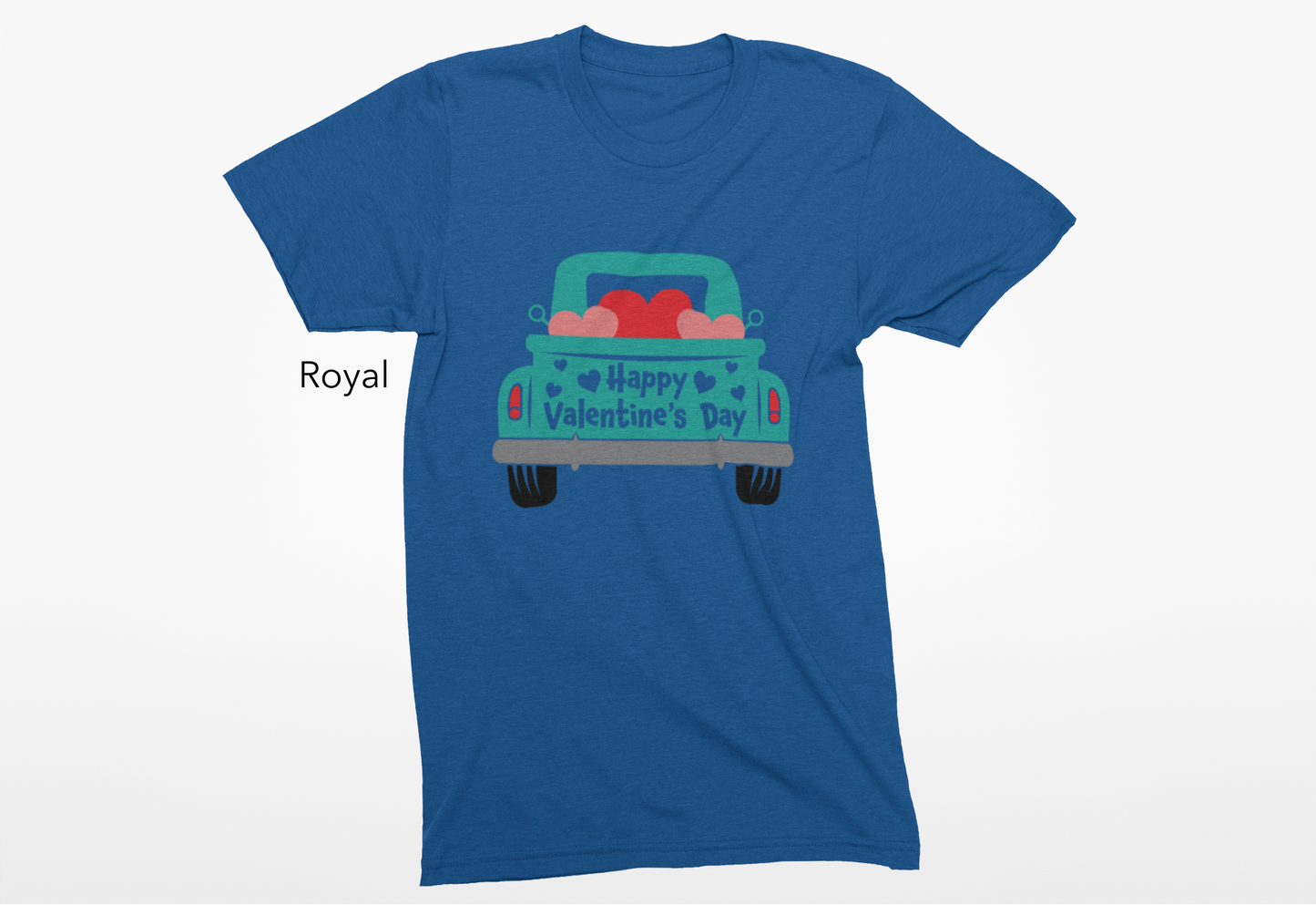 Happy Valentine's Day Truck Vinyl Graphic Tee or Crewneck Sweatshirt