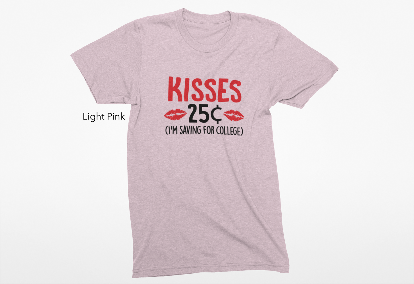 Kisses 25 cents - Saving for College KIDS Vinyl Graphic Tee or Crewneck Sweatshirt