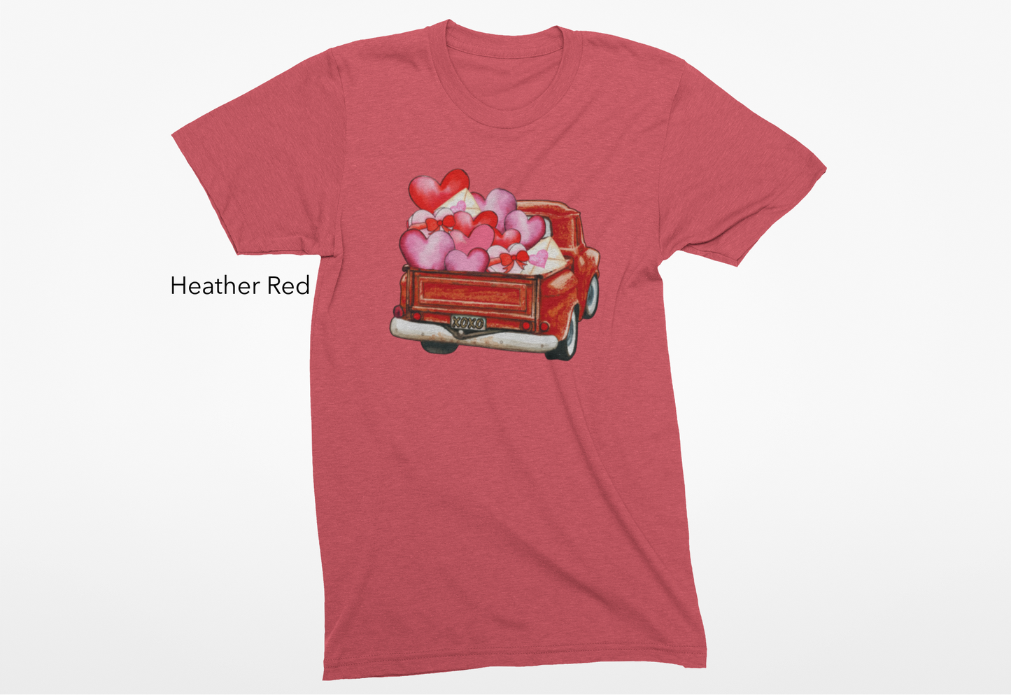 Red Truck Vinyl Graphic Tee or Crewneck Sweatshirt