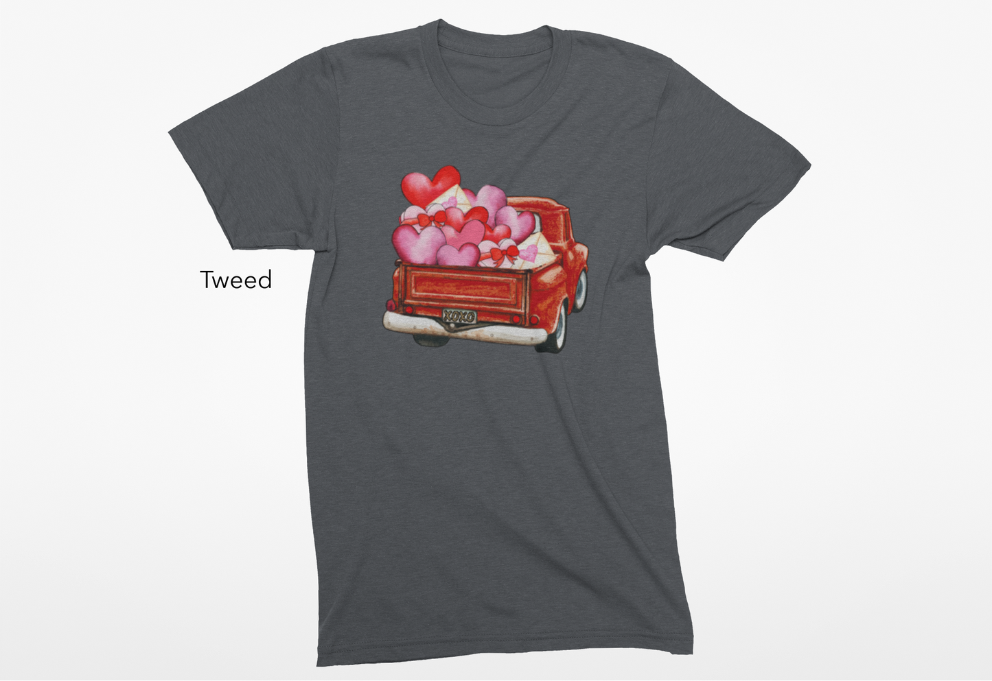 Red Truck Vinyl Graphic Tee or Crewneck Sweatshirt