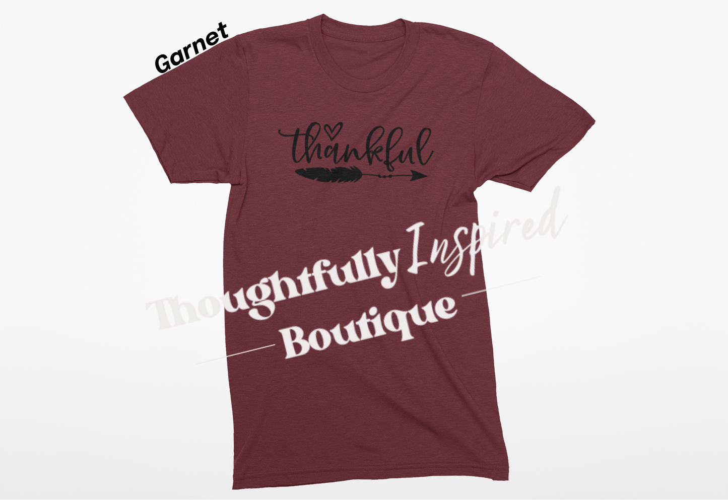 Thankful (with Arrow) Custom T-Shirt or Crewneck Sweatshirt