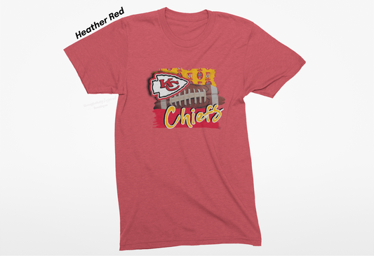 KC Chiefs Sublimation Graphic T-Shirt or Sweatshirt