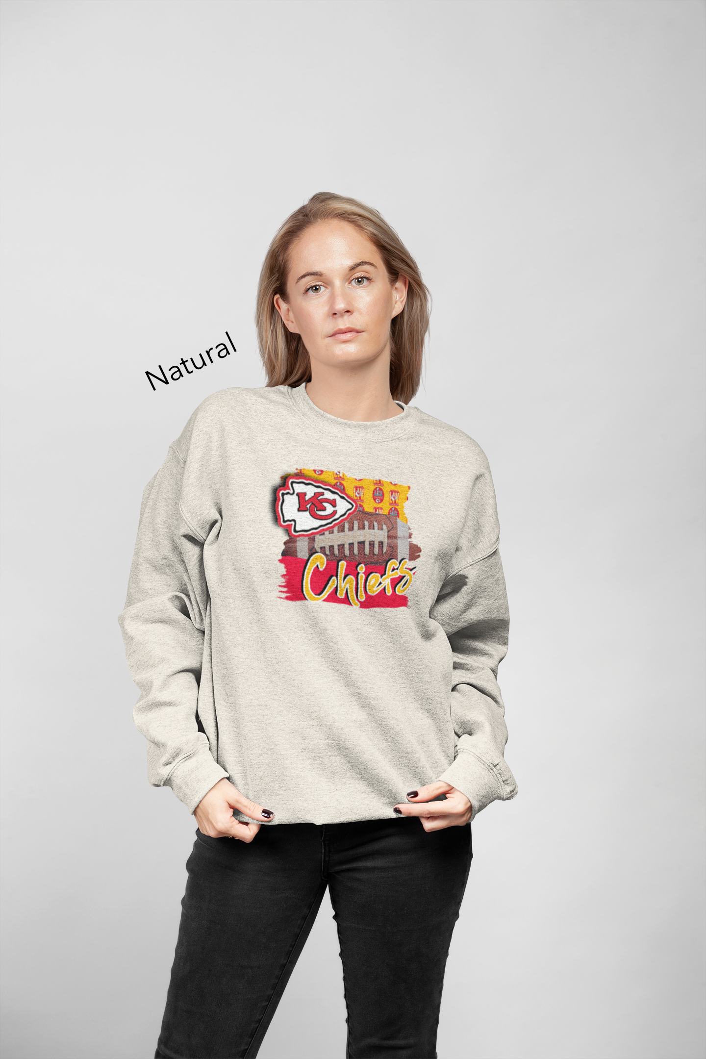 KC Chiefs Sublimation Graphic T-Shirt or Sweatshirt