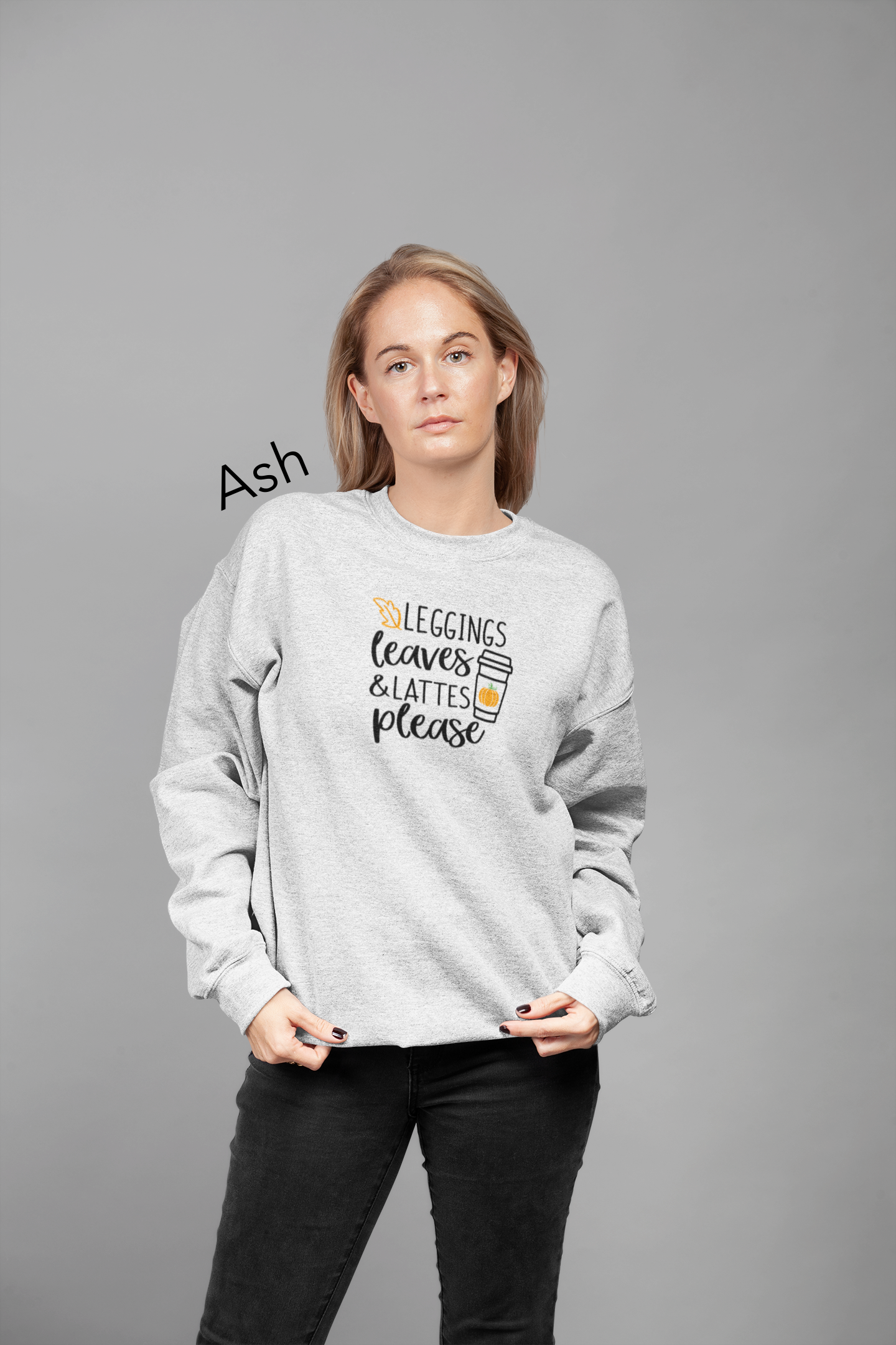 Leggings, Leaves & Lattes Please Vinyl Graphic Tee or Crewneck Sweatshirt