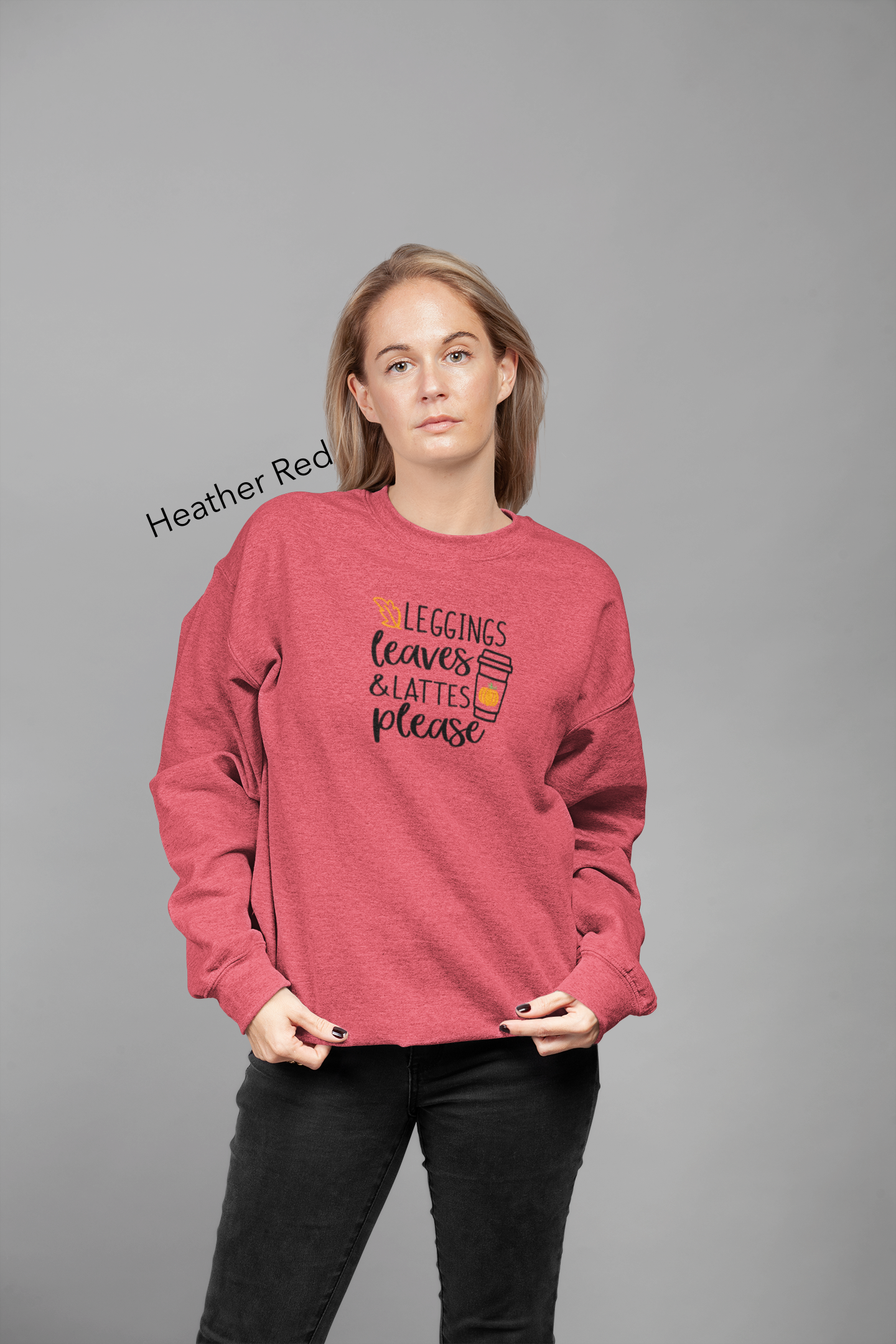 Leggings, Leaves & Lattes Please Vinyl Graphic Tee or Crewneck Sweatshirt