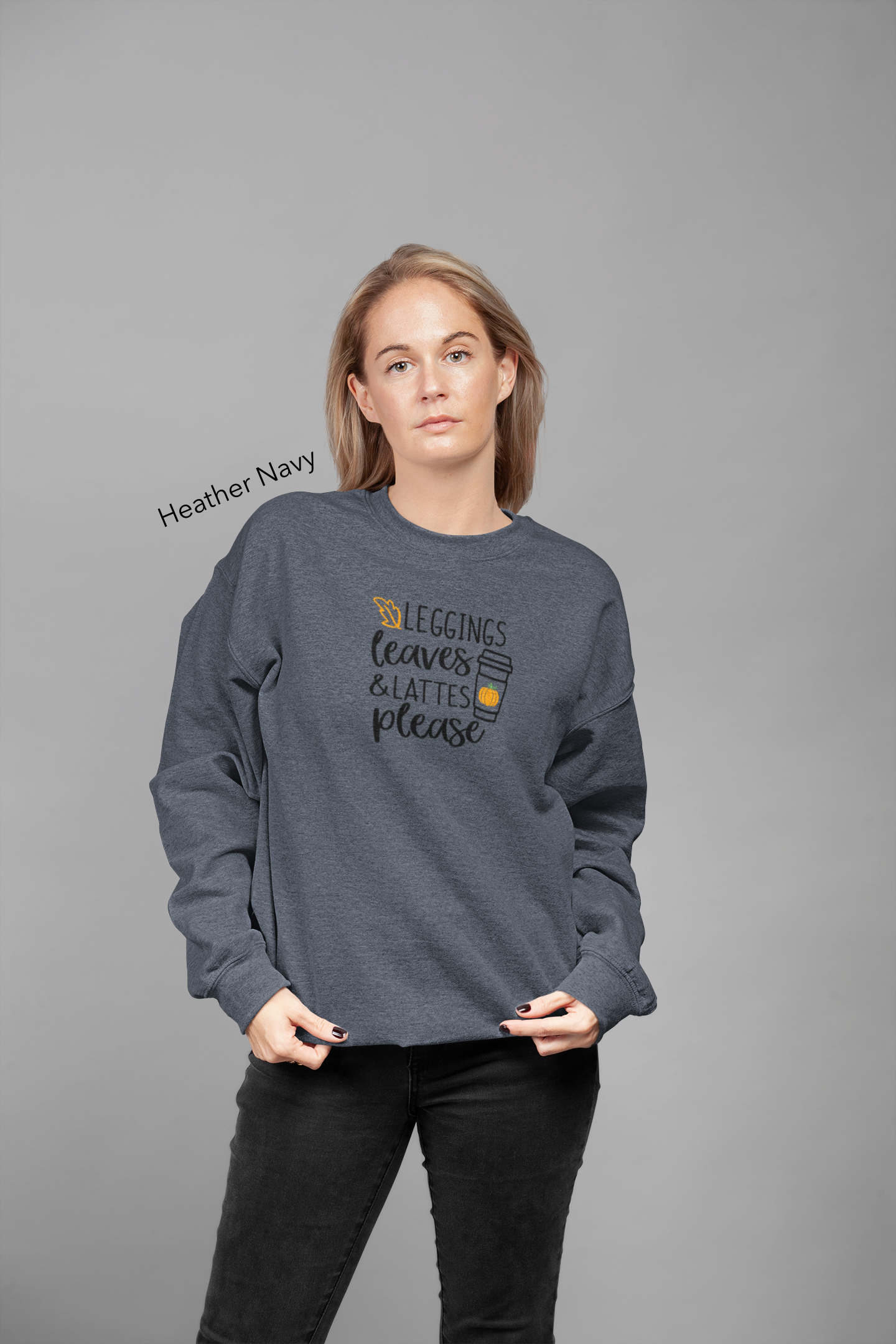 Leggings, Leaves & Lattes Please Vinyl Graphic Tee or Crewneck Sweatshirt