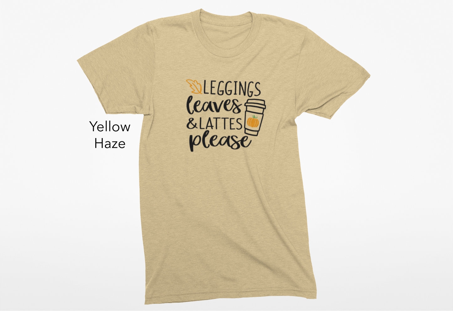 Leggings, Leaves & Lattes Please Vinyl Graphic Tee or Crewneck Sweatshirt