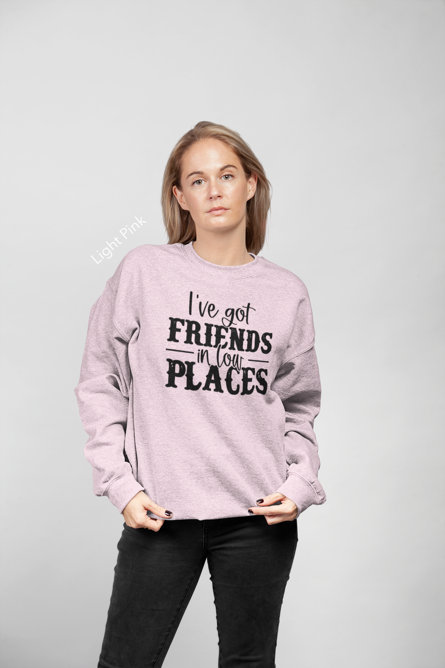 I've Got Friends in Low Places Vinyl Graphic Tee or Crewneck Sweatshirt